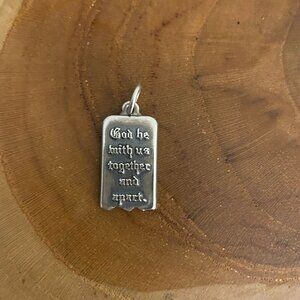 RETIRED James Avery Mizpah Charm, Sterling Silver